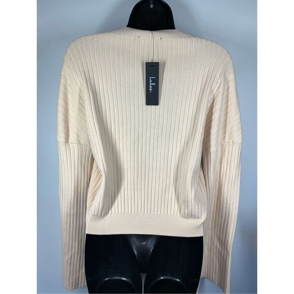 Lulus cropped ribbed bell sleeve sweater size XL NWT - Picture 8 of 8